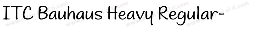 ITC Bauhaus Heavy Regular字体转换